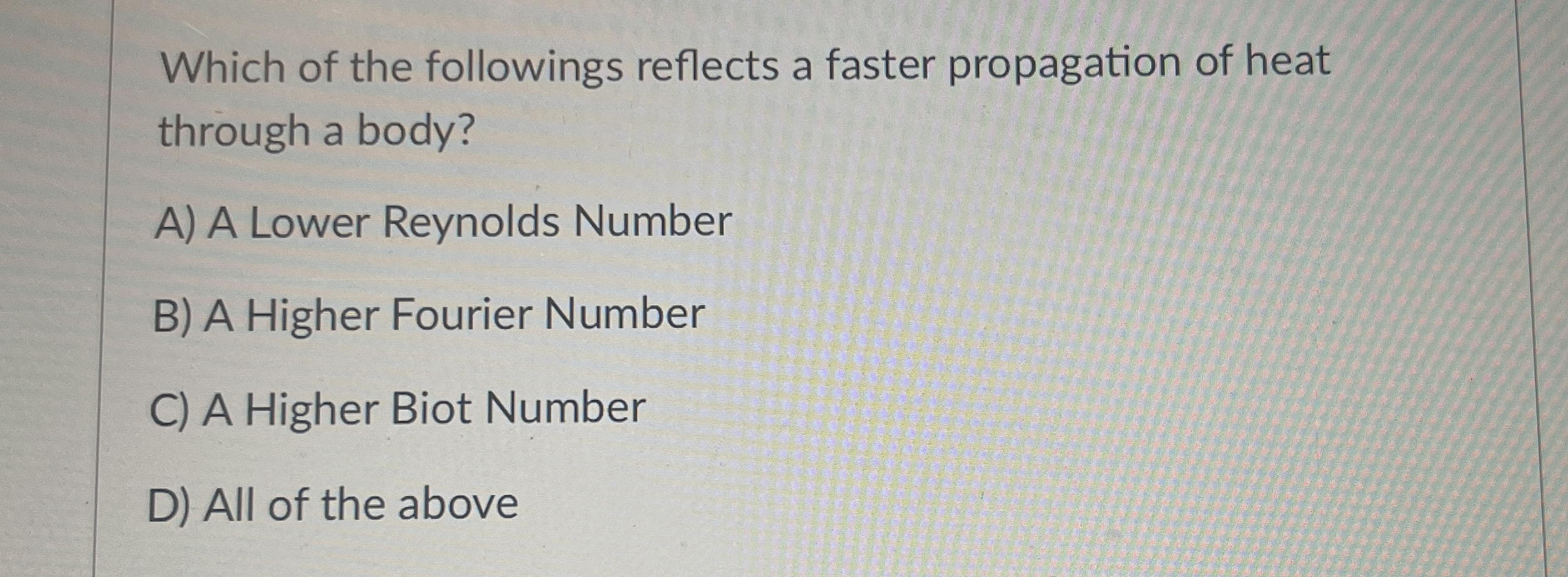 Which of the followings reflects a faster