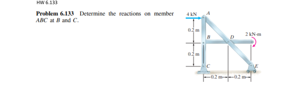 HW 6 . 1 3 3 Problem 6 . 1 3 3 Determine the