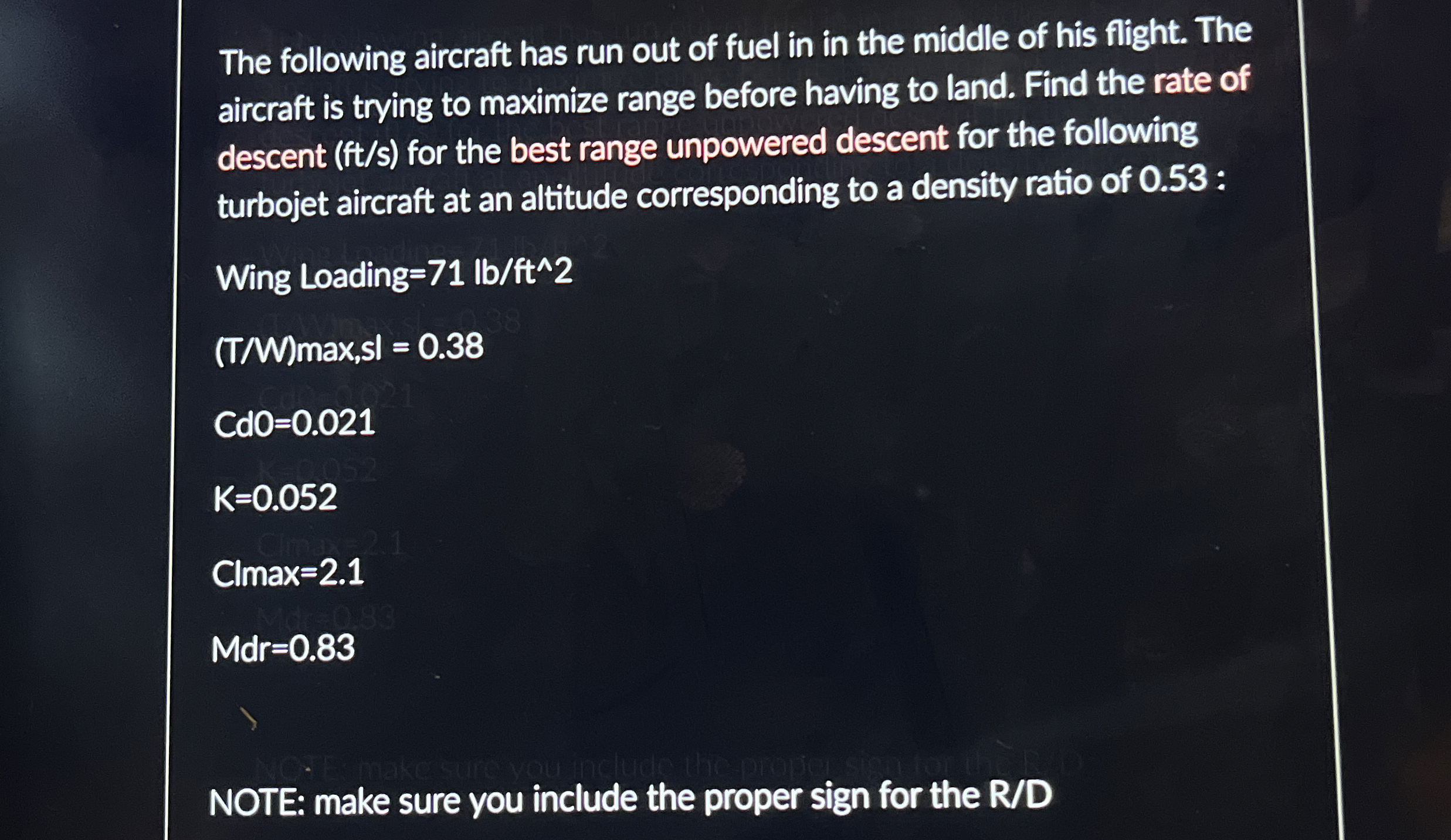 The following aircraft has run out of fuel in in