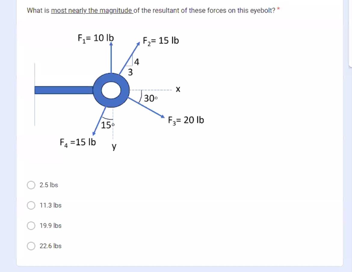 What is most nearly the magnitude of the
