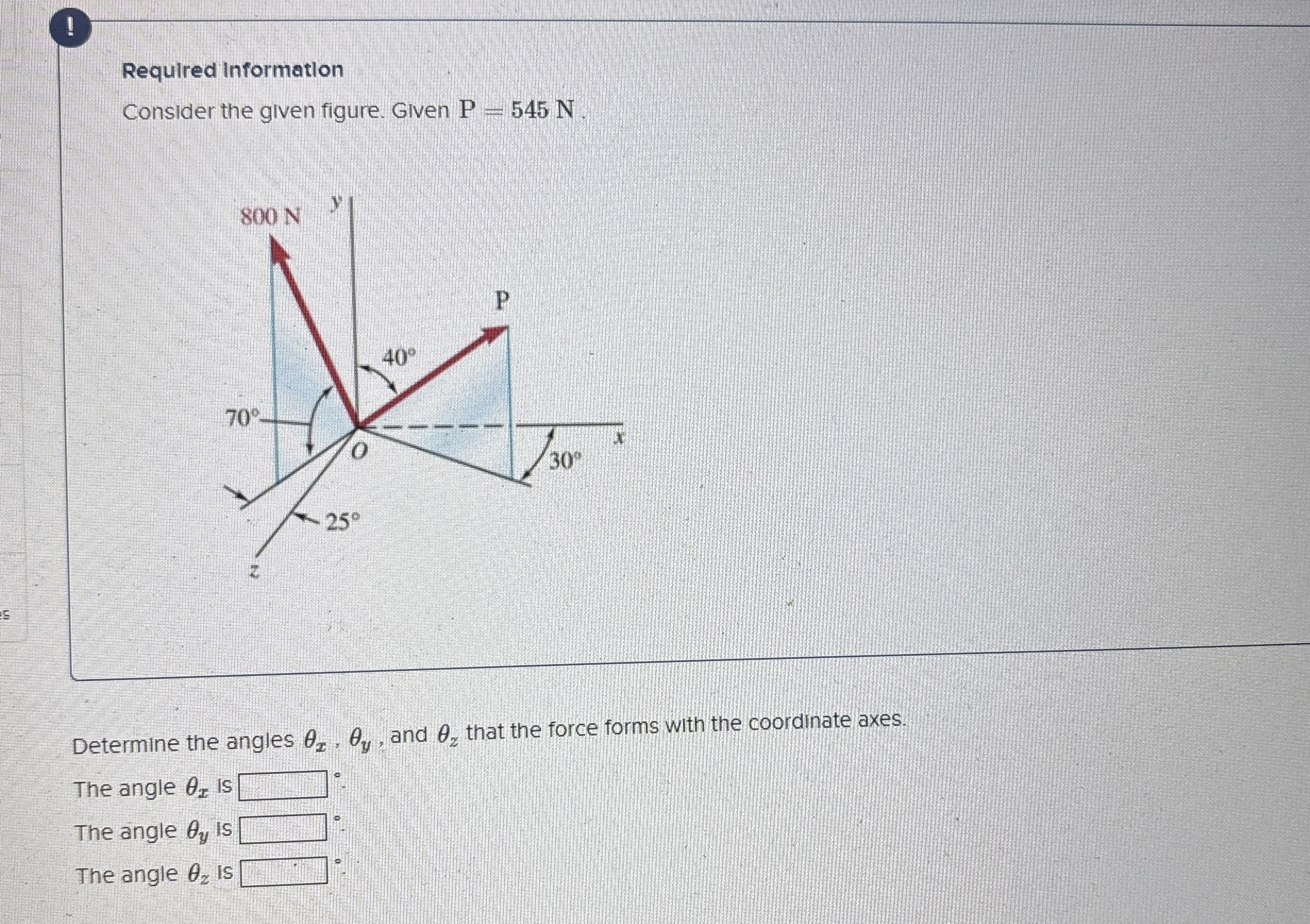 ! Required information Consider the given figure.