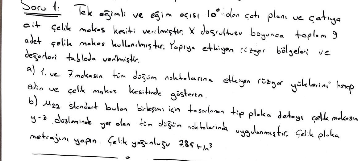 Soru 1 : Tele egimli ve egin ociss 1 0 don cat