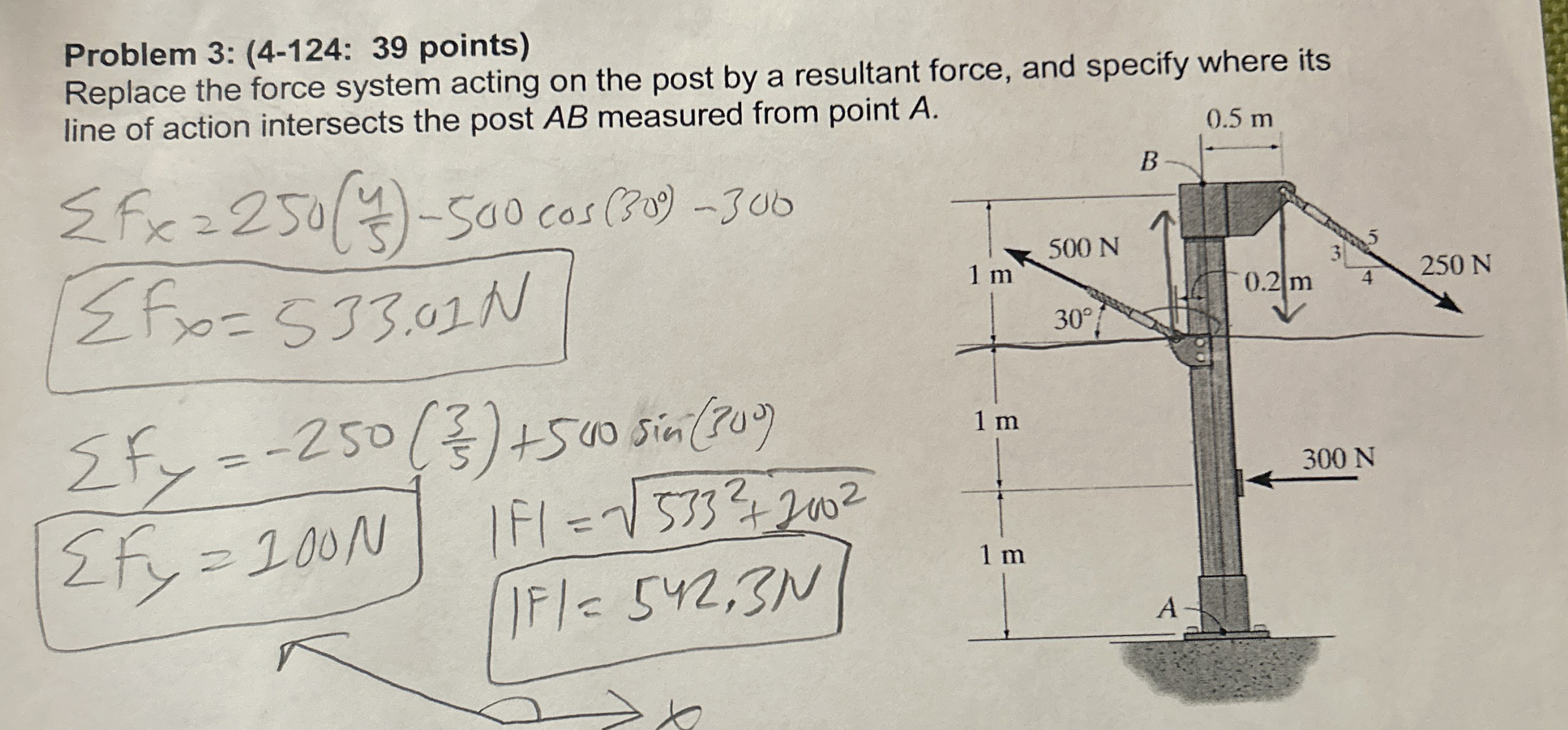 Problem 3 : ( 4 - 1 2 4 : 3 9 points ) Replace