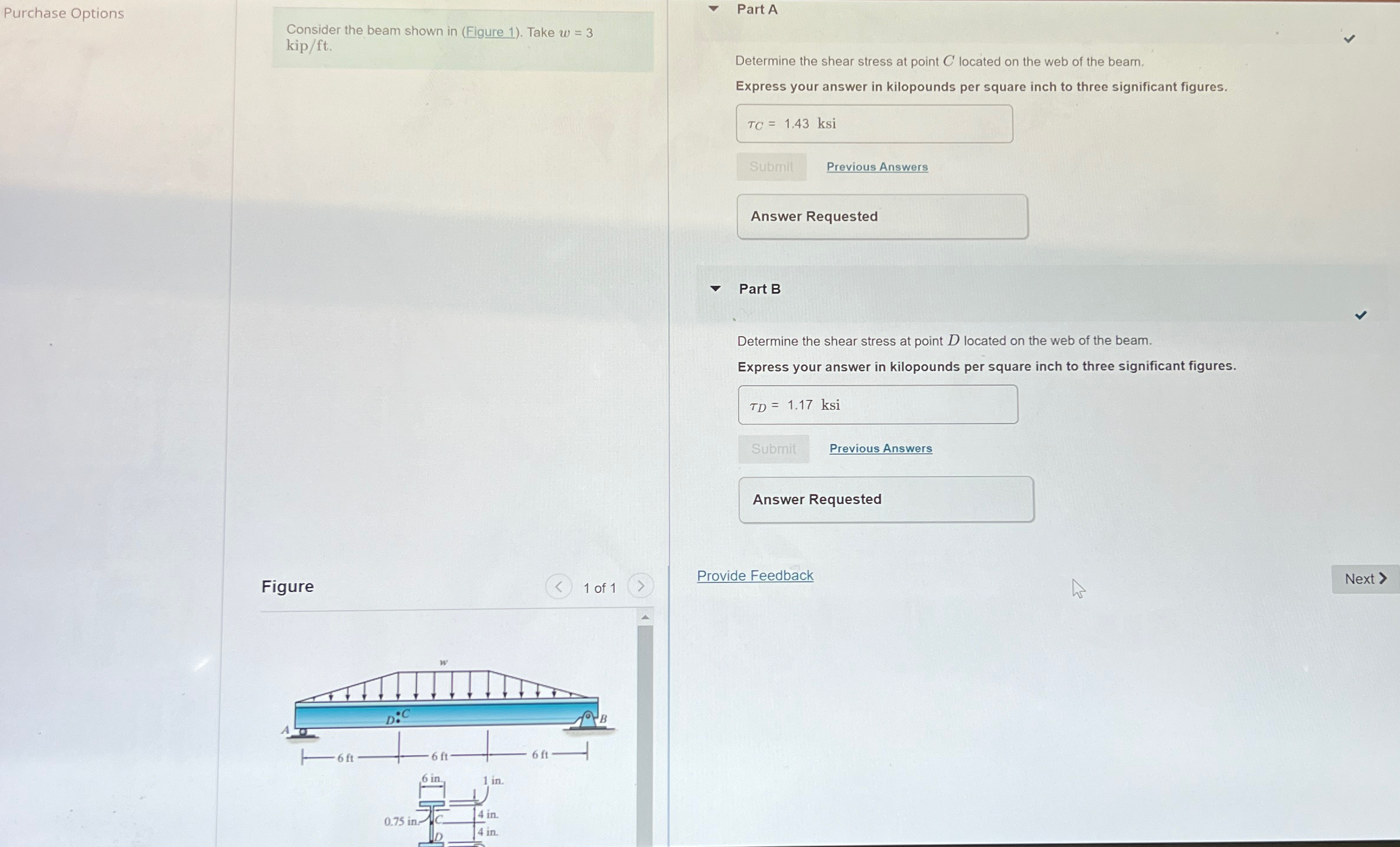 Purchase Options Consider the beam shown in (