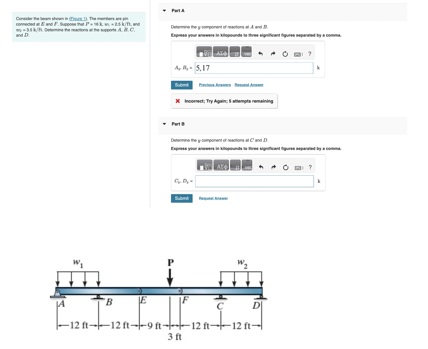 Consider the beam shown in ( Figure 1 ) . The