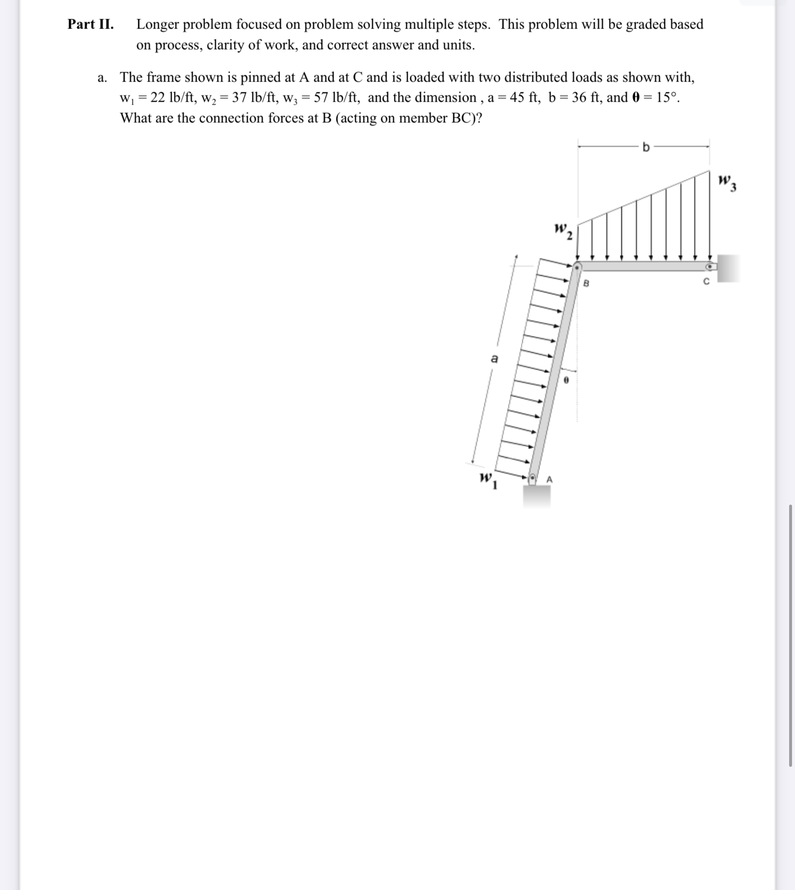 Part II . Longer problem focused on problem