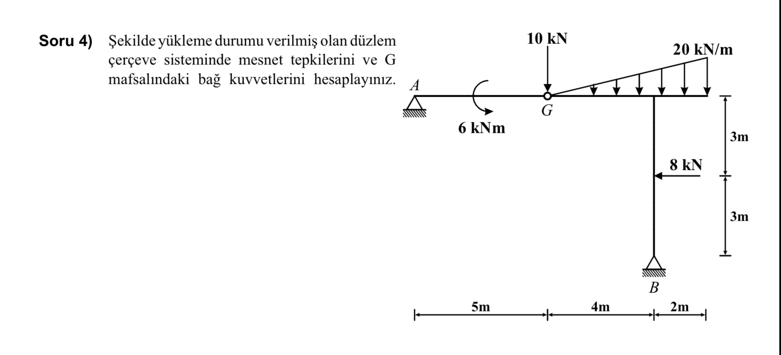 Soru 4 ) ekilde y kleme durumu verilmi olan d