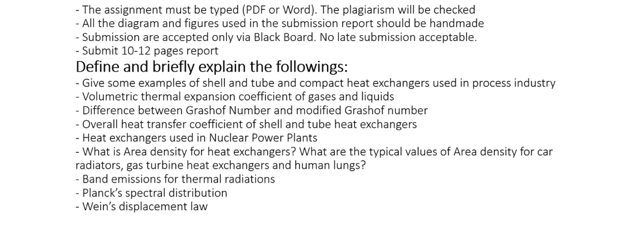 The assignment must be typed ( PDF or Word ) .