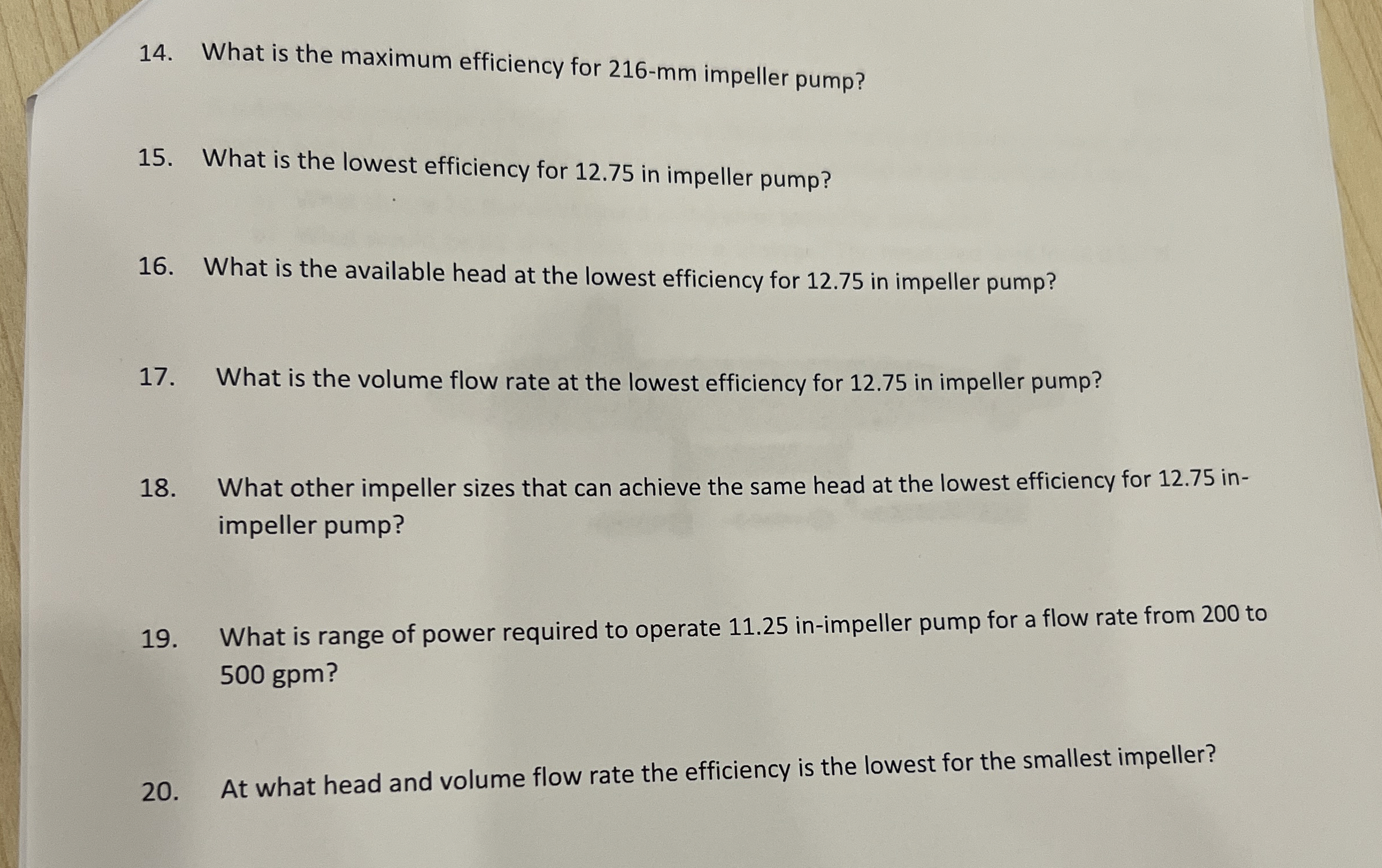 Can tou solve them please Question 1 : For the
