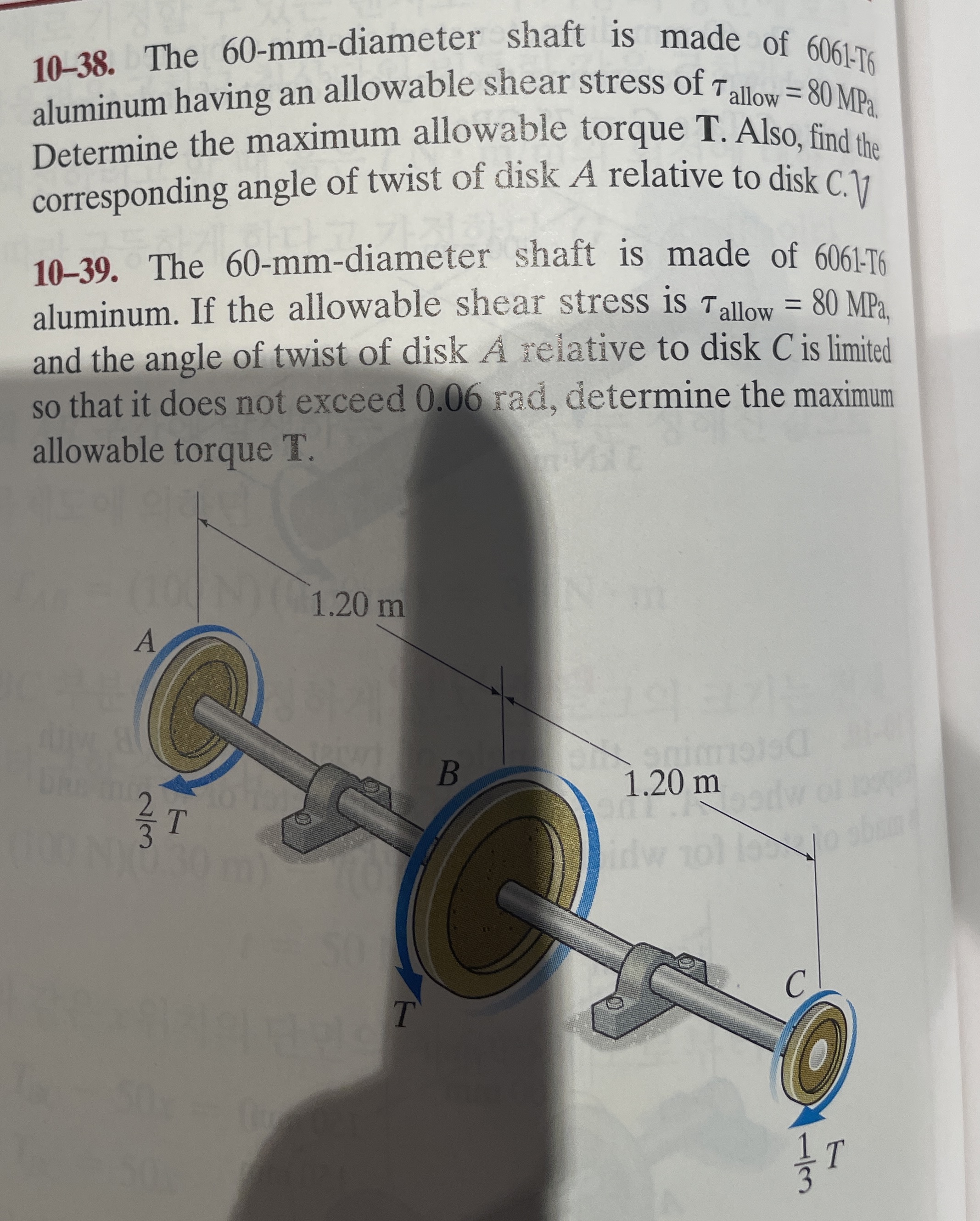 1 0 - 3 8 . The 6 0 - m m - diameter shaft is