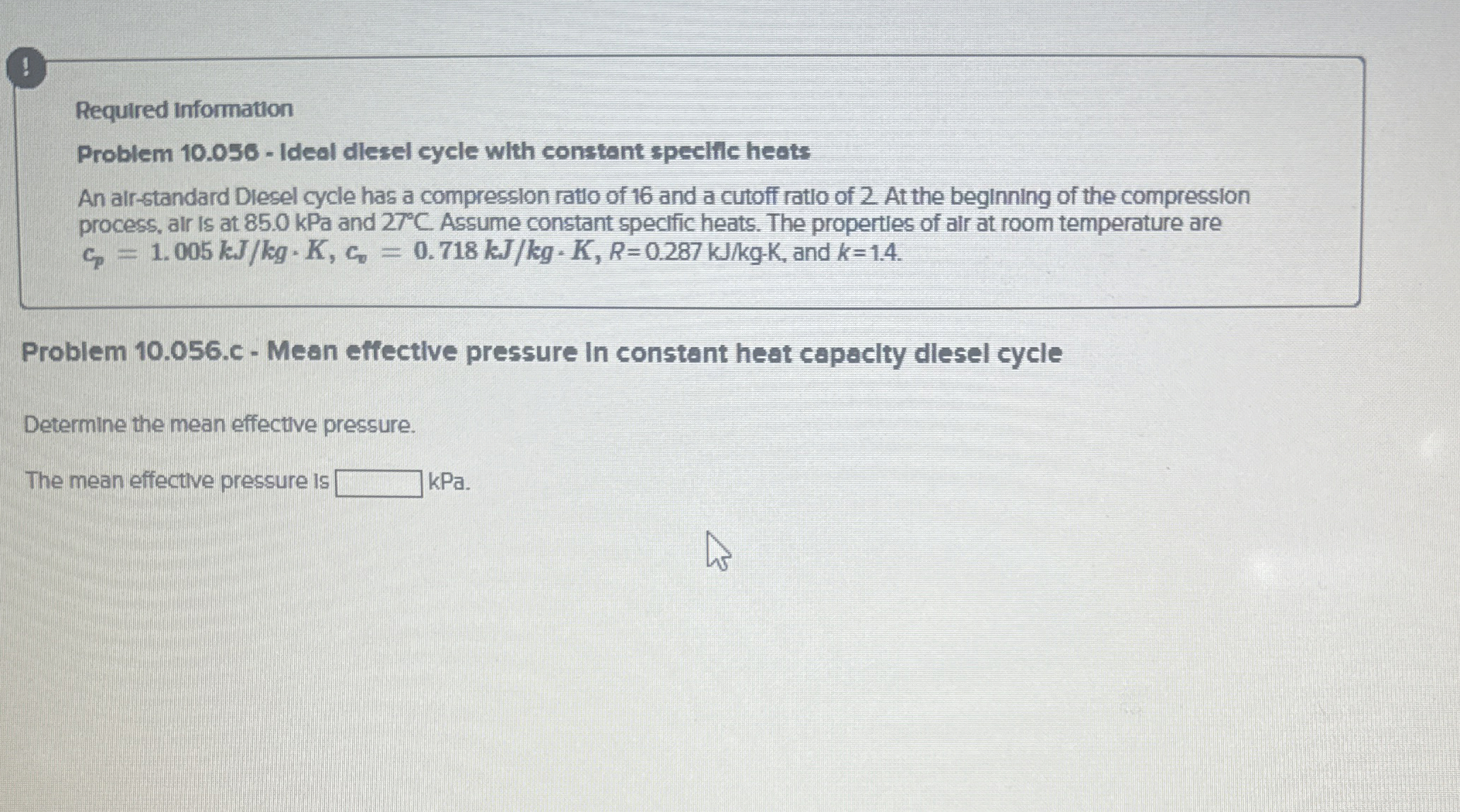 ! Required information Problem 1 0 . 0 5 6 -