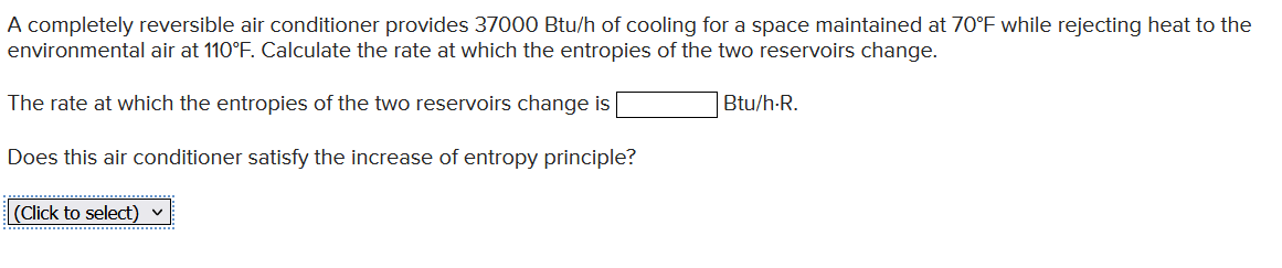 A completely reversible air conditioner provides
