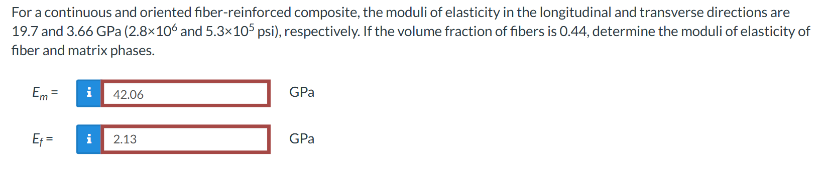 For a continuous and oriented fiber - reinforced