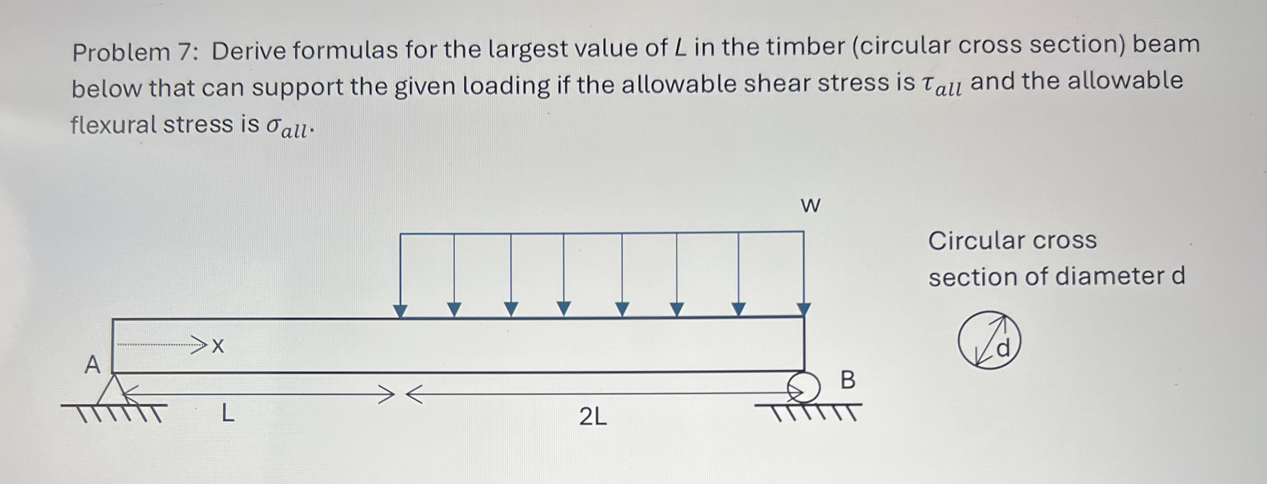 Problem 7 : Derive formulas for the largest value