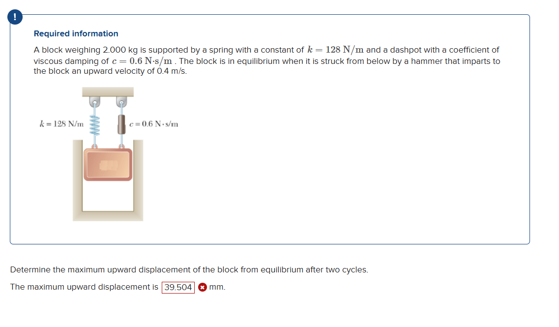 Required information A block weighing 2 . 0 0 0
