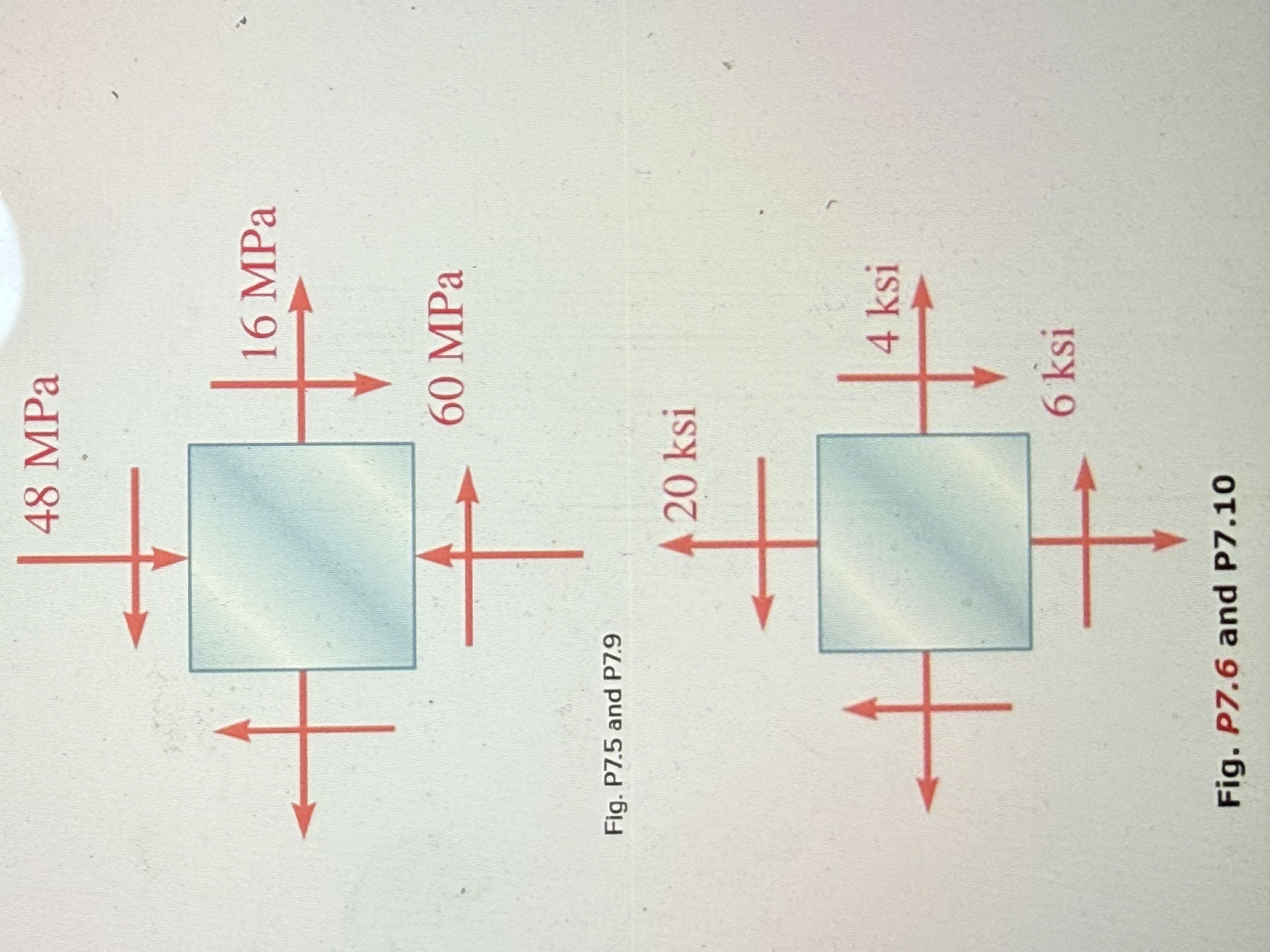 7 . 9 through 7 . 1 2 For the given state of