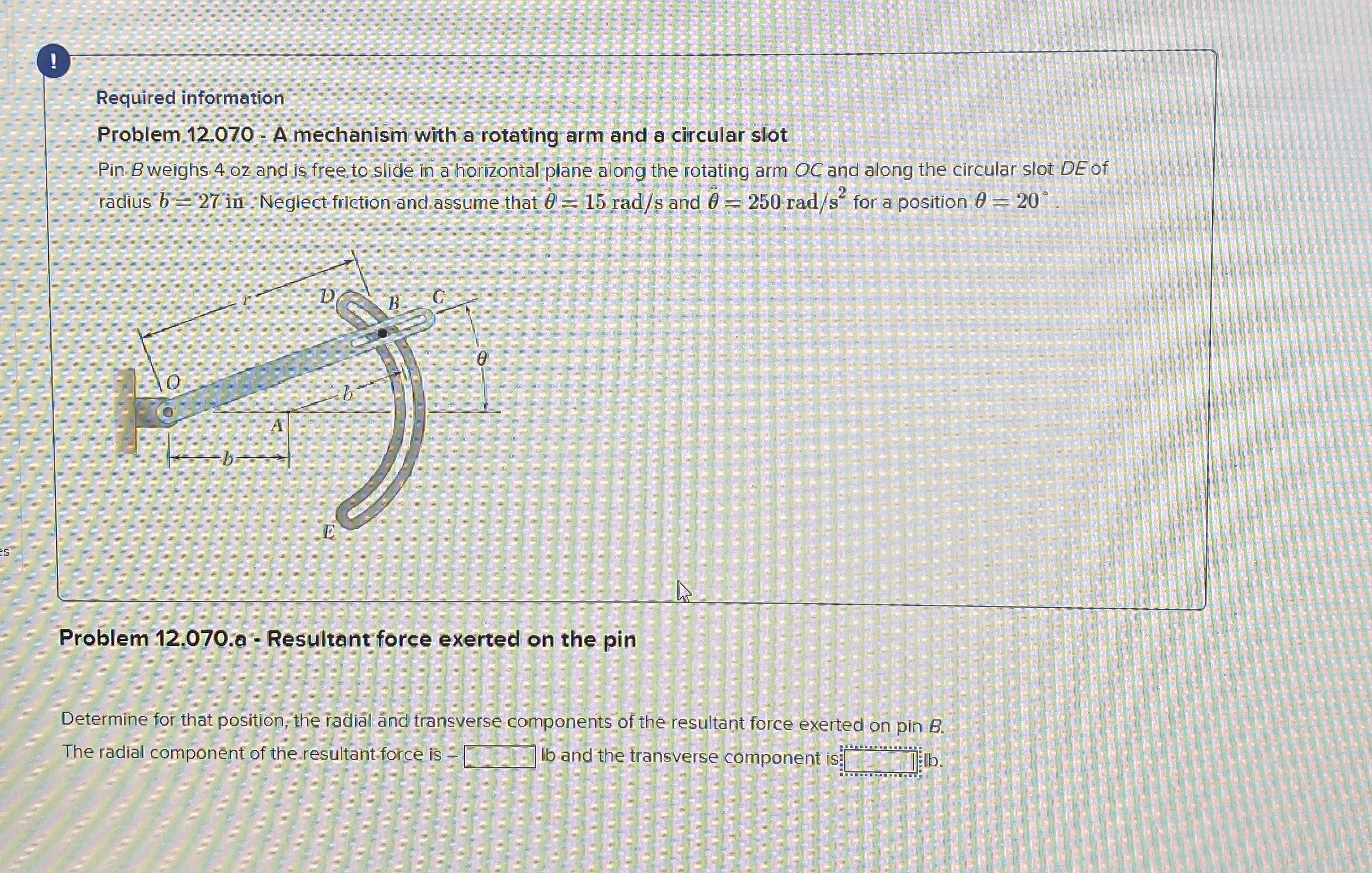 Required information Problem 1 2 . 0 7 0 . A