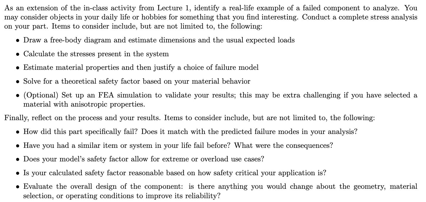 Identify a real - life example of a failed