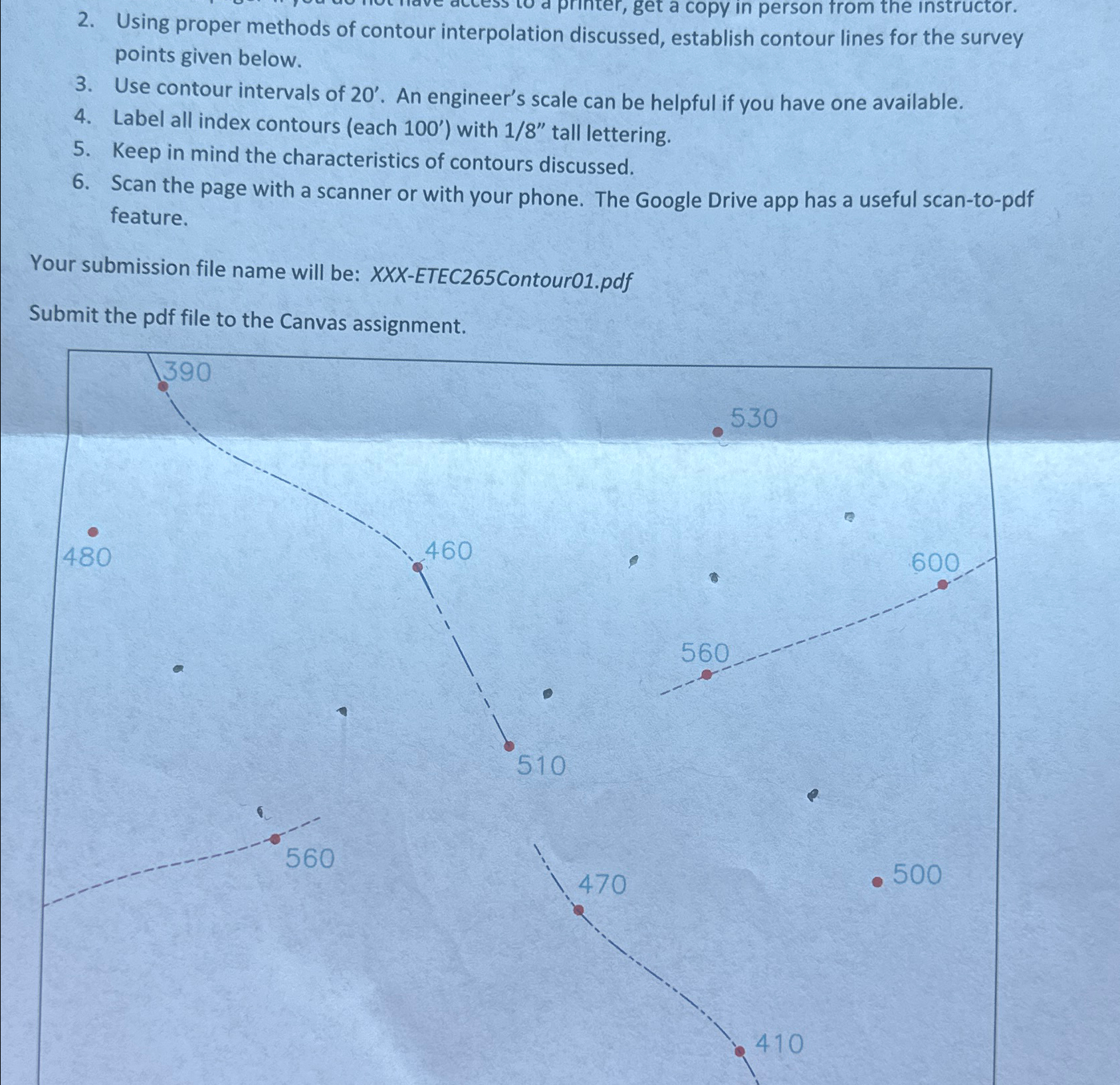 Using proper methods of contour interpolation