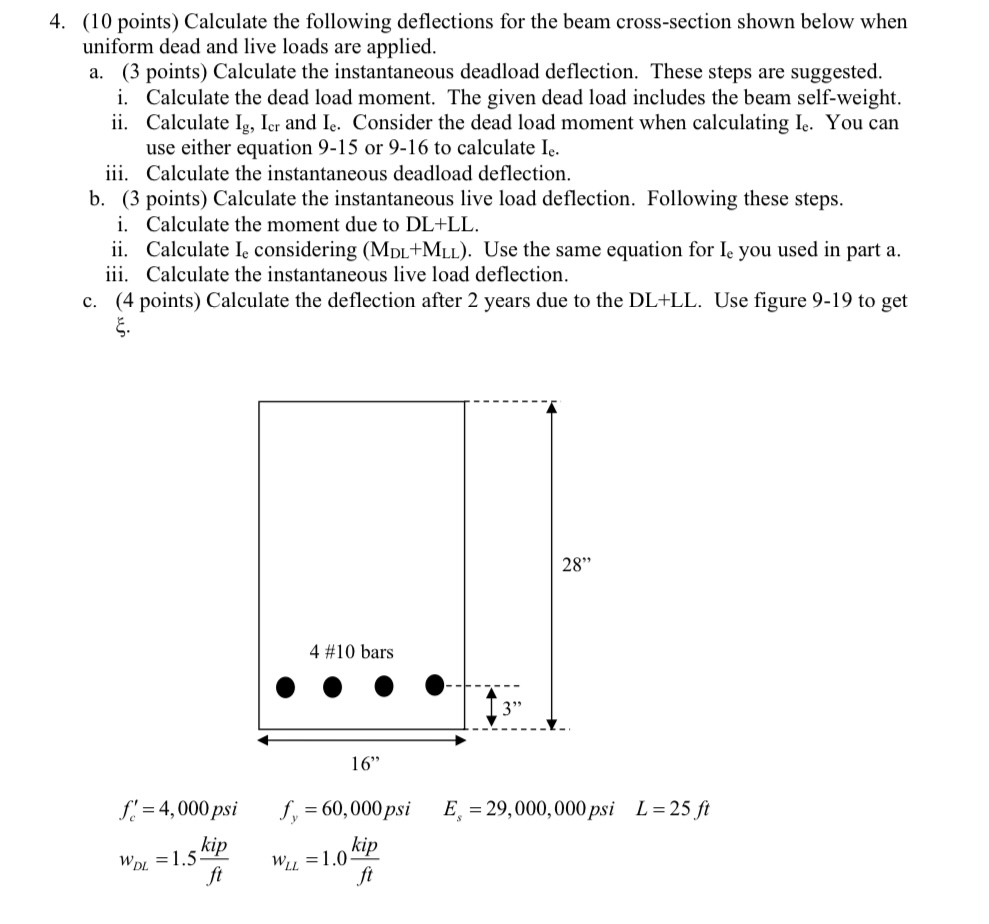 ( 1 0 points ) Calculate the following