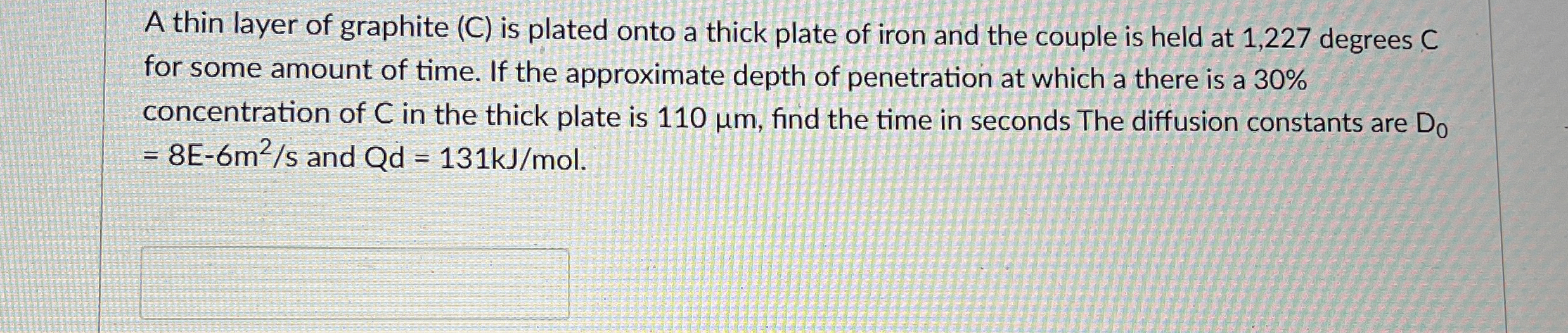 A thin layer of graphite ( C ) is plated onto a
