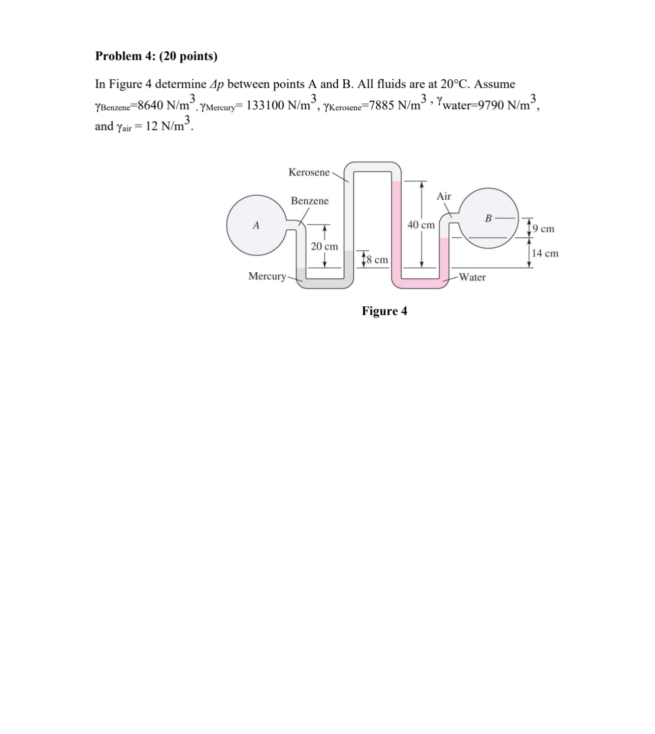 Problem 4 : ( 2 0 points ) In Figure 4 determine