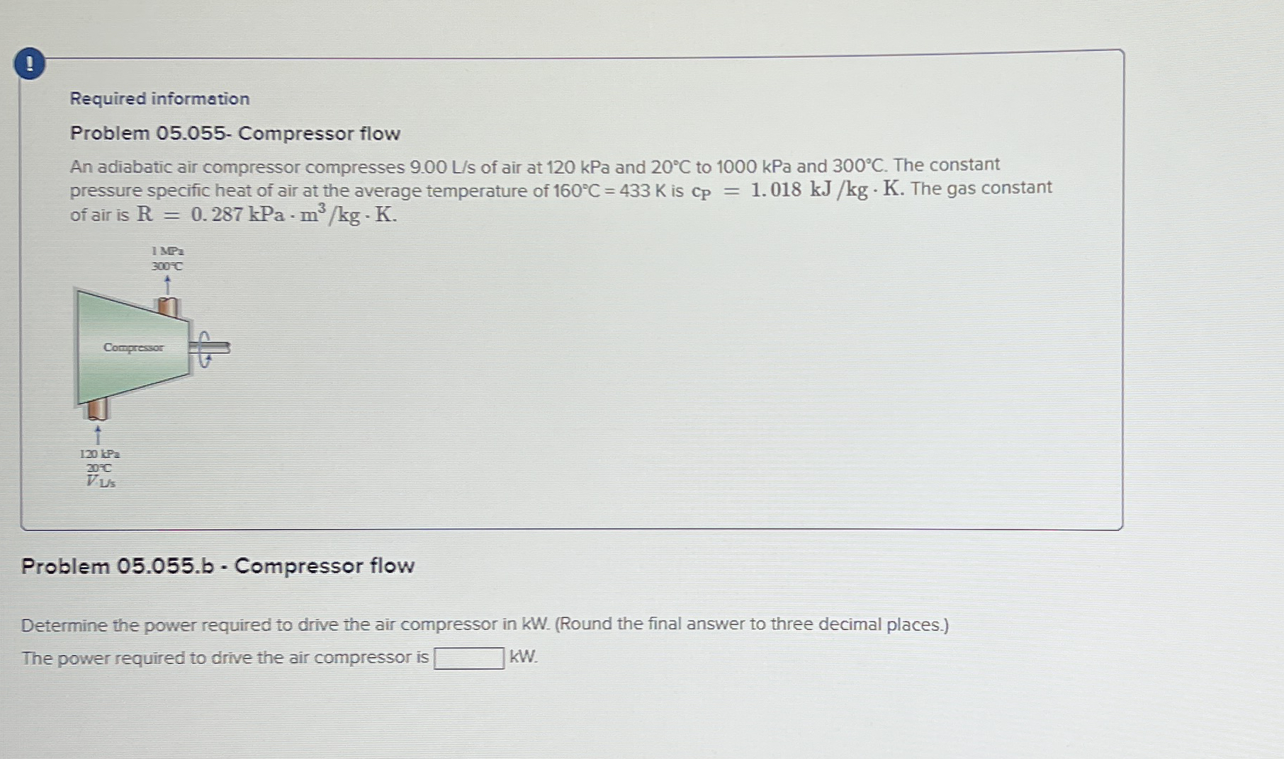 Required information Problem 0 5 . 0 5 5 -