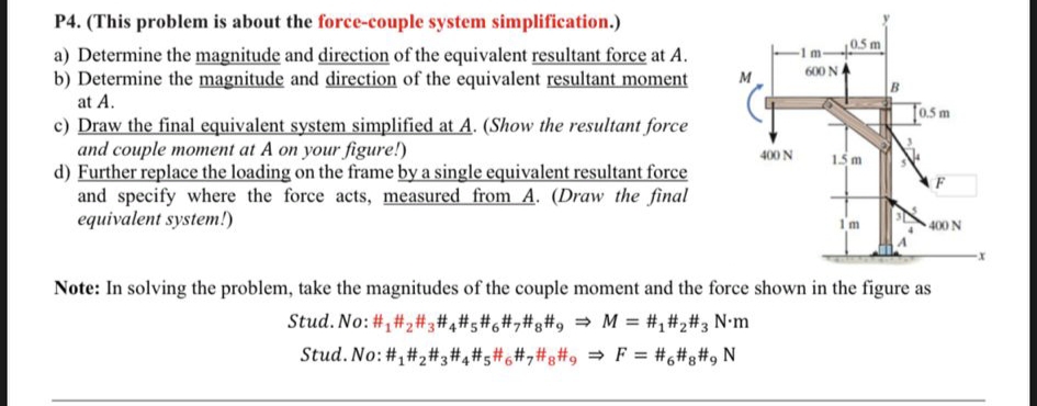P 4 . ( This problem is about the force - couple