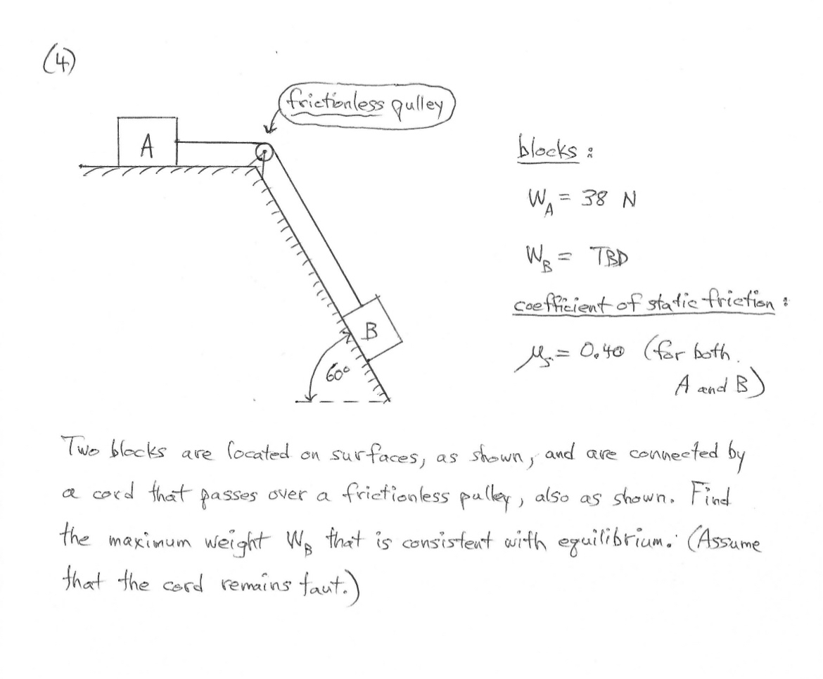 ( 4 ) blocks: W A = 3 8 N W B = T B D coefficient
