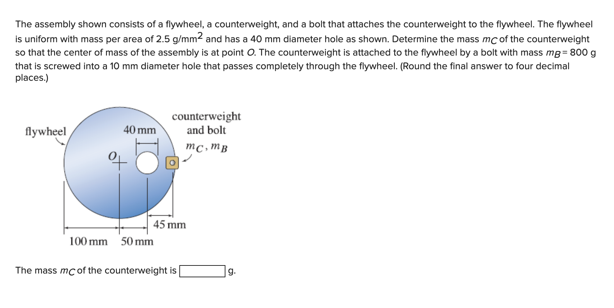 The assembly shown consists of a flywheel, a