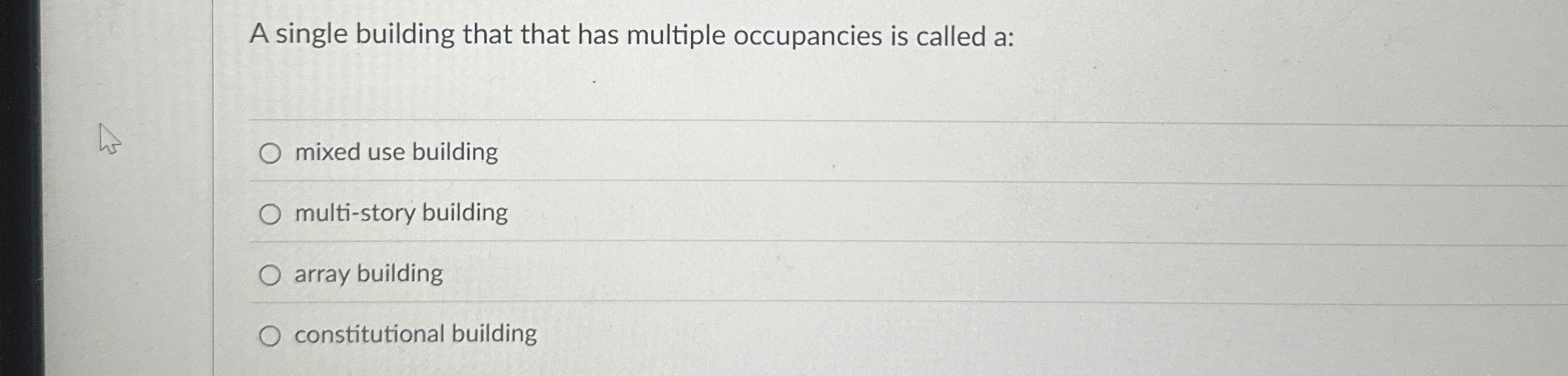 A single building that that has multiple