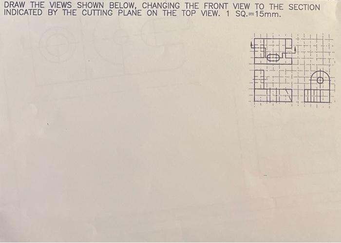 How do I do the front view the way the assignment