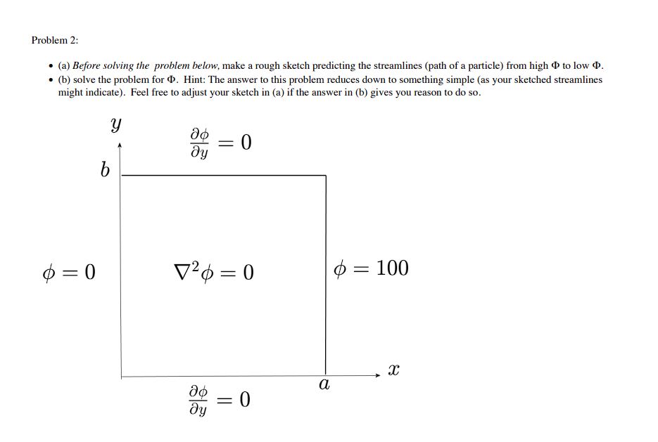 Problem 2 : - ( a ) Before solving the problem