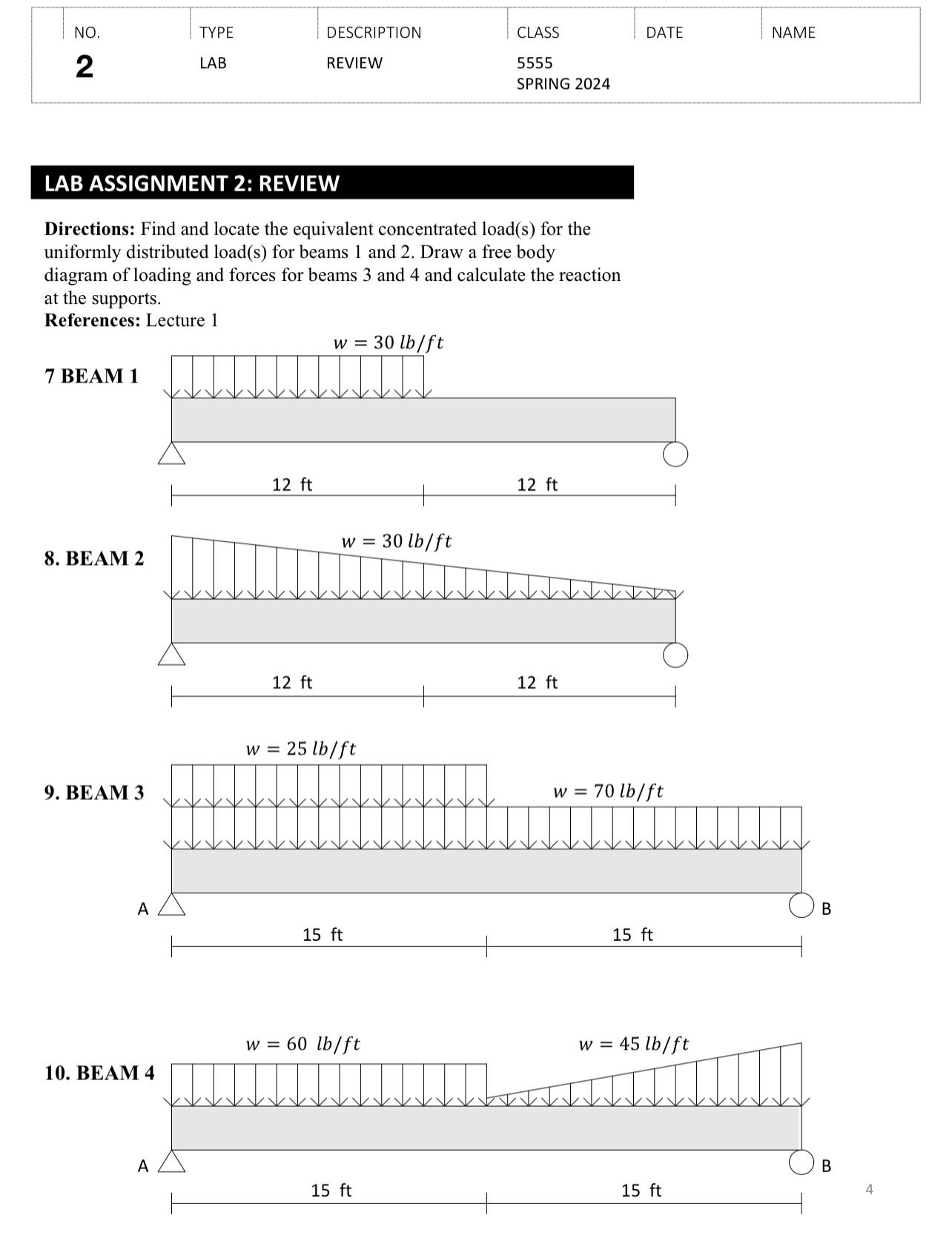 Follow the directions and perform Beam 3 and 4