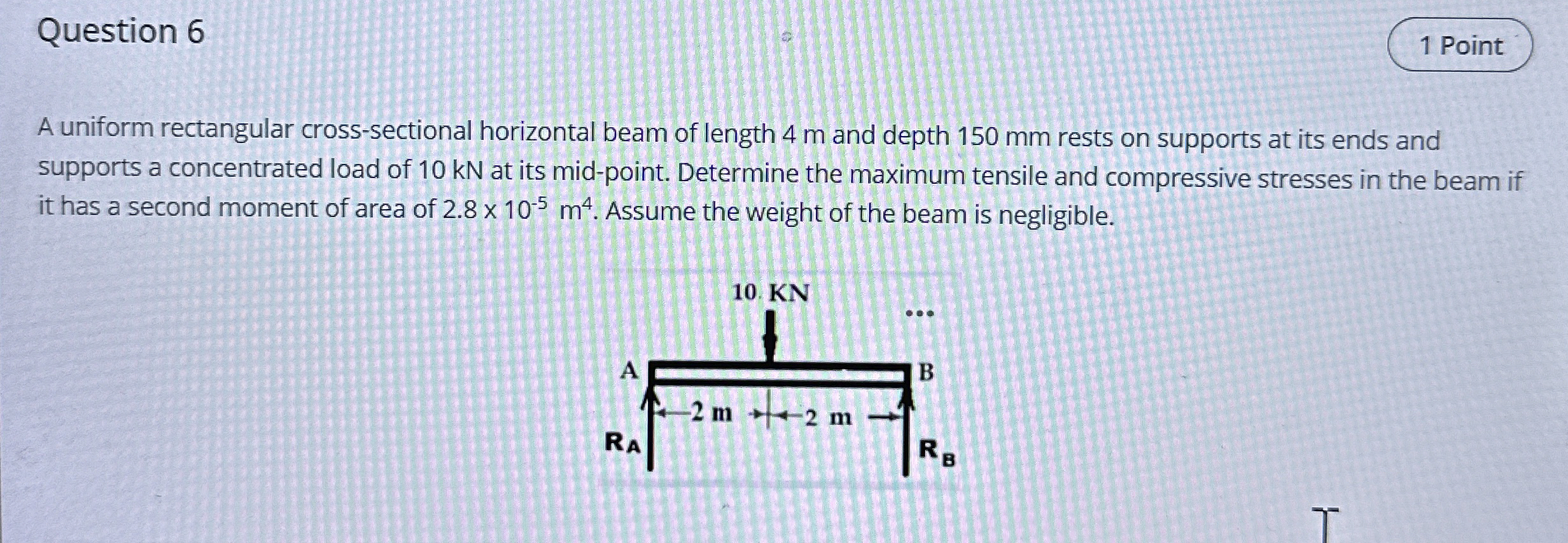 Question 5 A solid circular shaft with diameter D