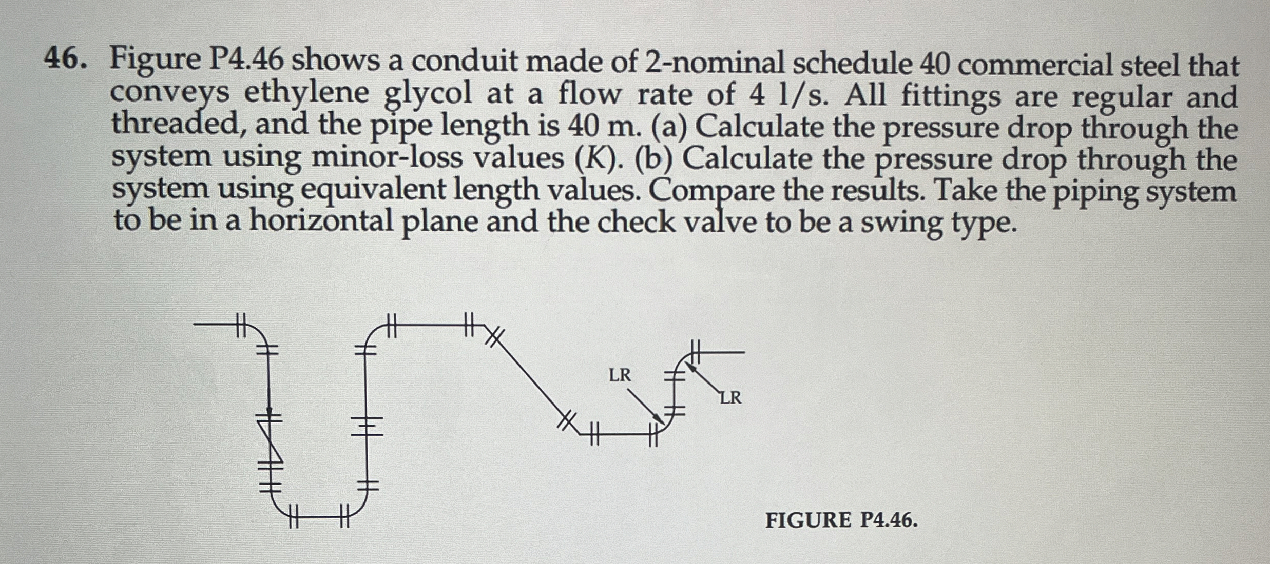 Figure P 4 . 4 6 shows a conduit made of 2 -