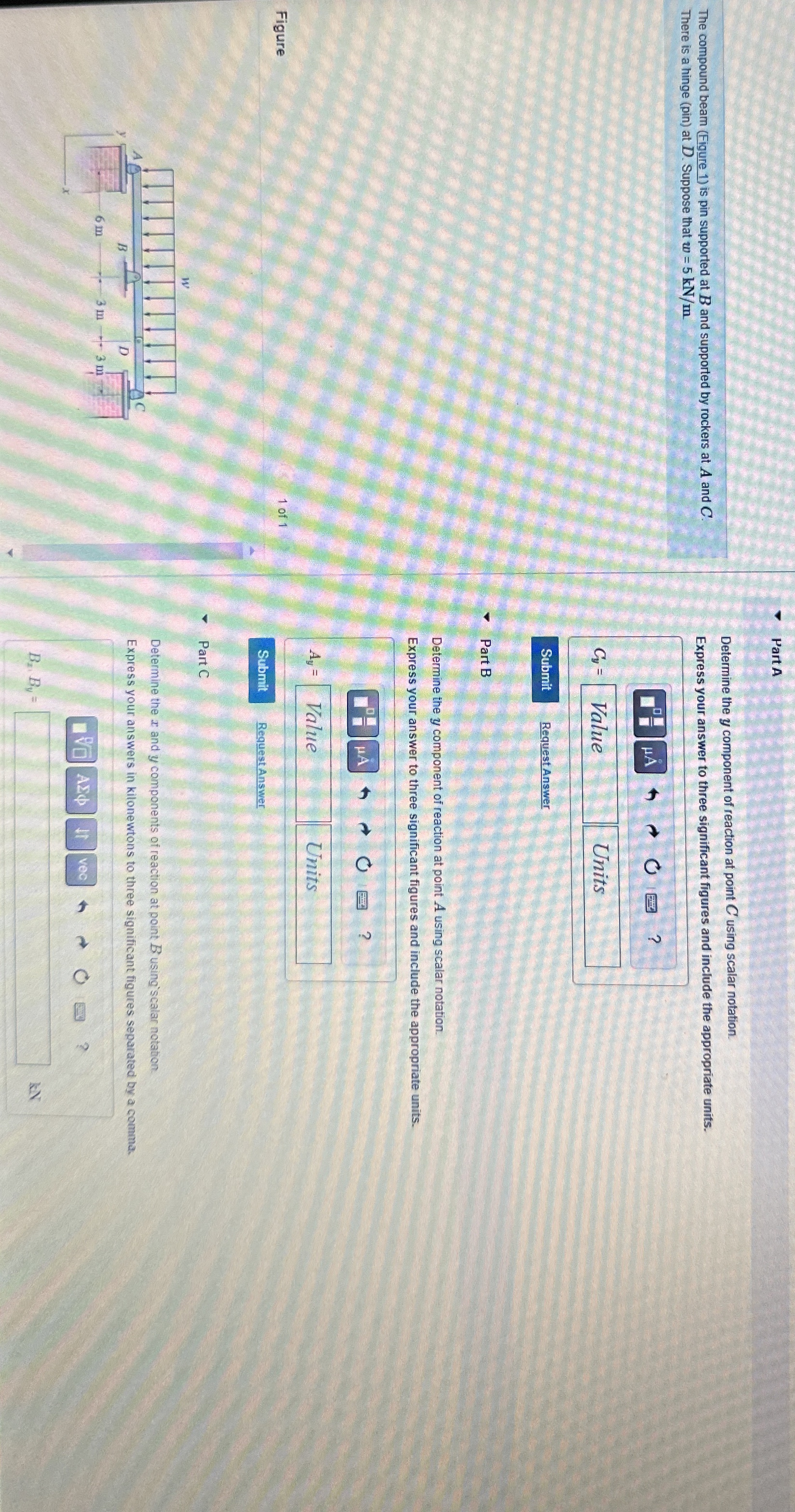 Part A The compound beam ( Figure 1 ) is pin