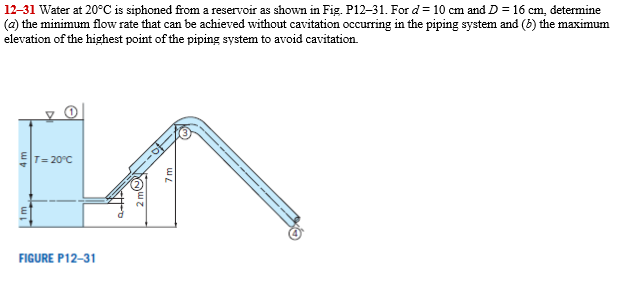 1 2 - 3 1 Water at \ ( 2 0 ^ { \ circ } \ mathrm