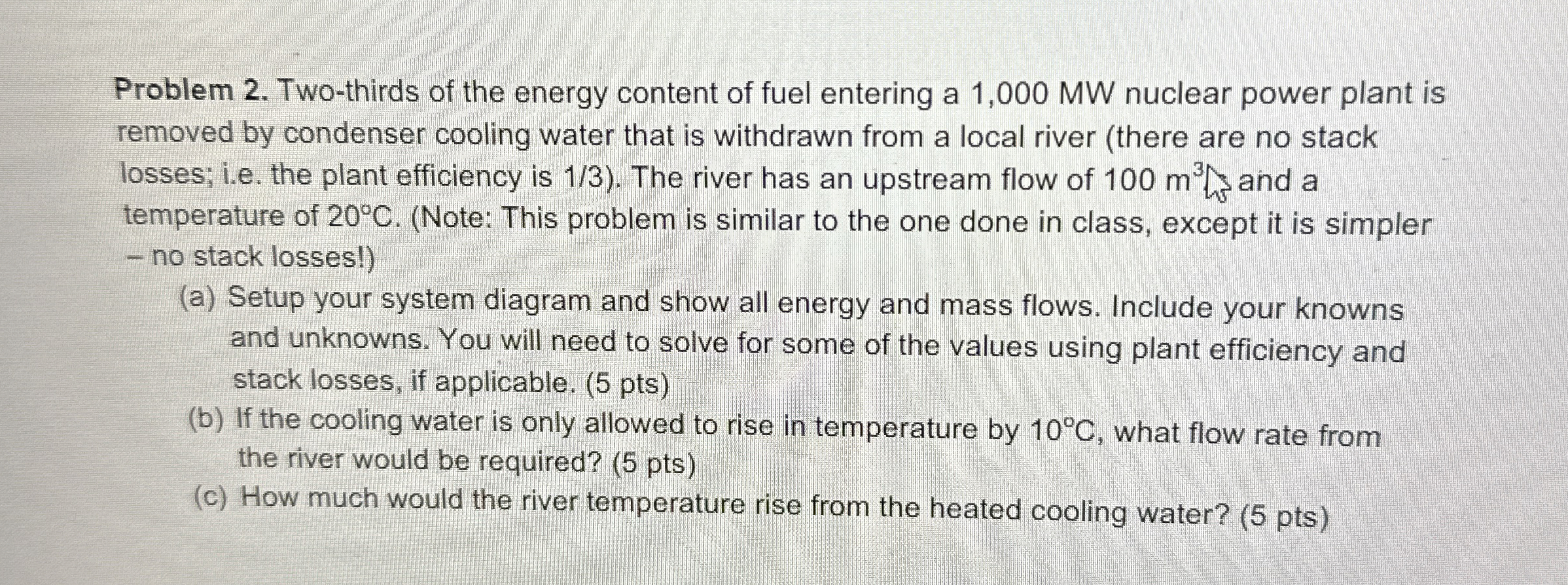 Problem 2 . Two - thirds of the energy content of