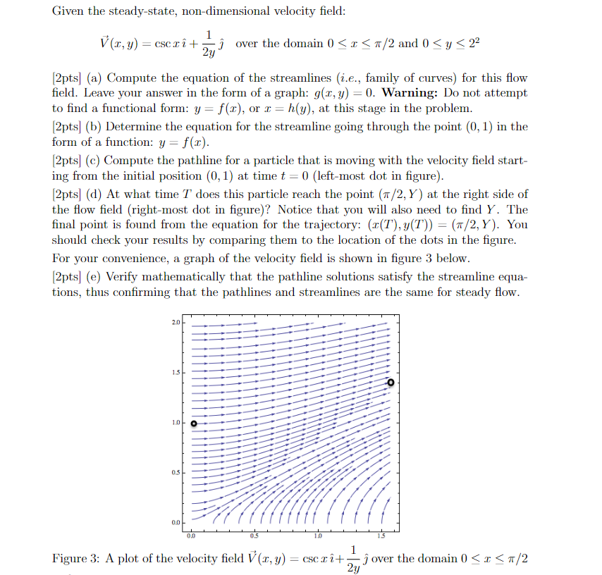 Given the steady - state, non - dimensional