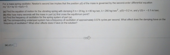 rrs ' 2 j + | | | = y ' | g + k y | = 0 For a