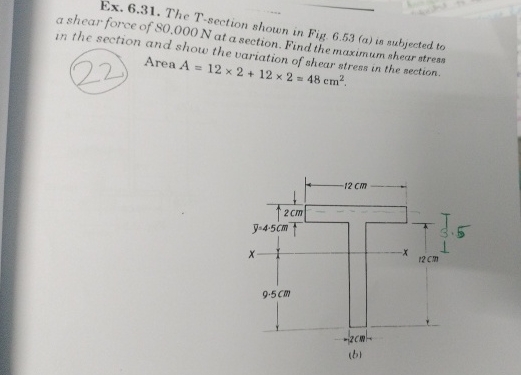 Ex . 6 . 3 1 . The T - section shown in Fig. 6 .
