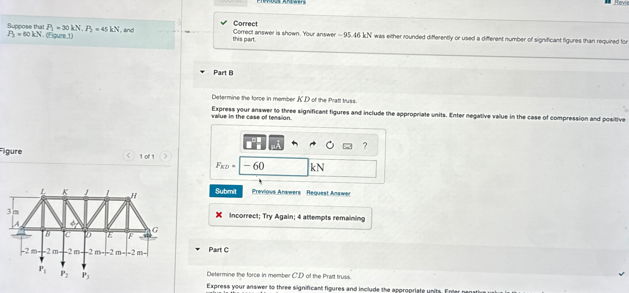 Suppose that P 1 = 3 0 k N , P 2 = 4 5 k N , and