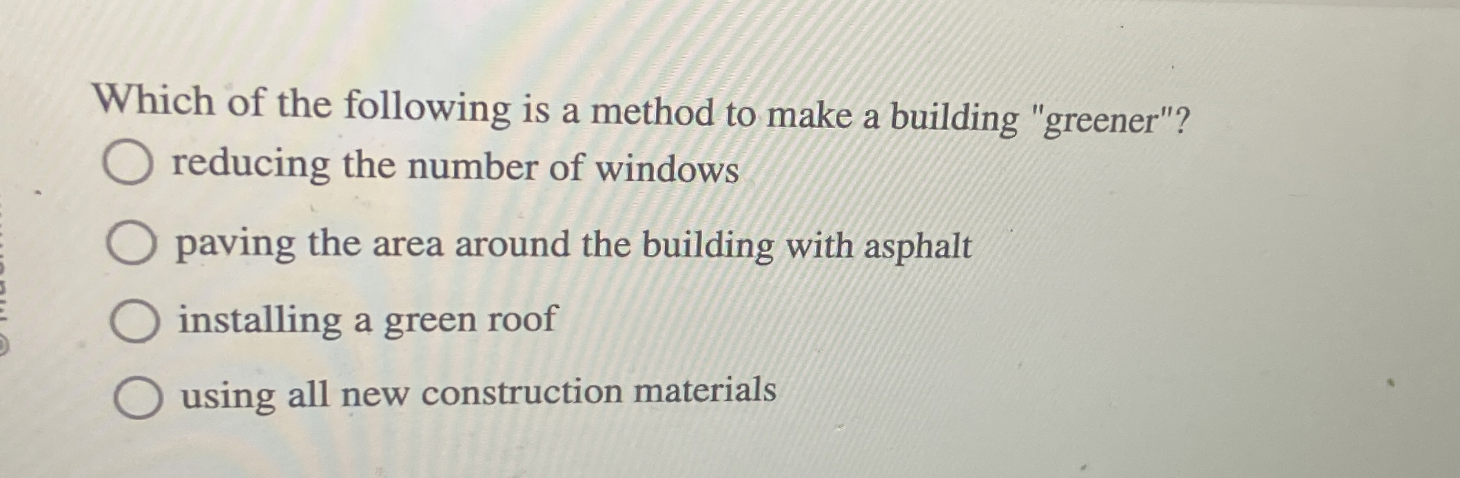 Which of the following is a method to make a