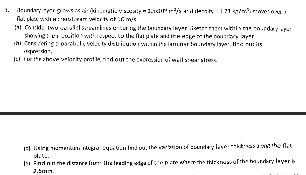 3 . Boundary layer grows as air ( kinematic