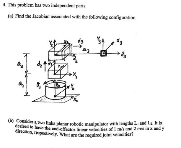 4 . This problem has two independent parts. ( a )