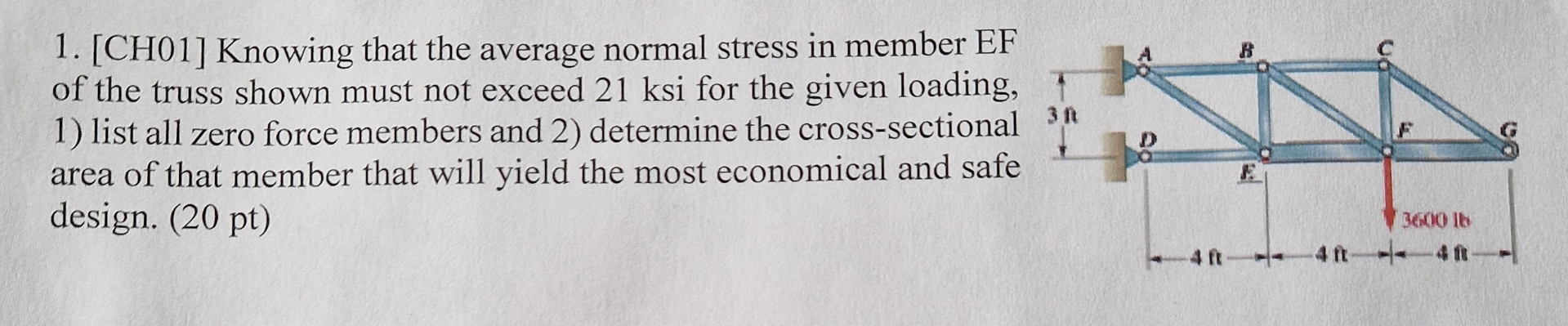 [ CH 0 1 ] Knowing that the average normal stress