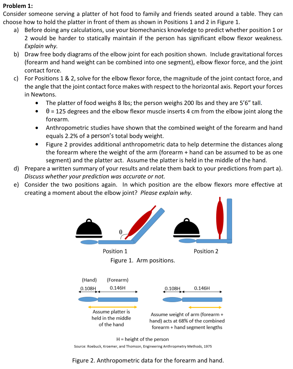 Problem 1 : Consider someone serving a platter of