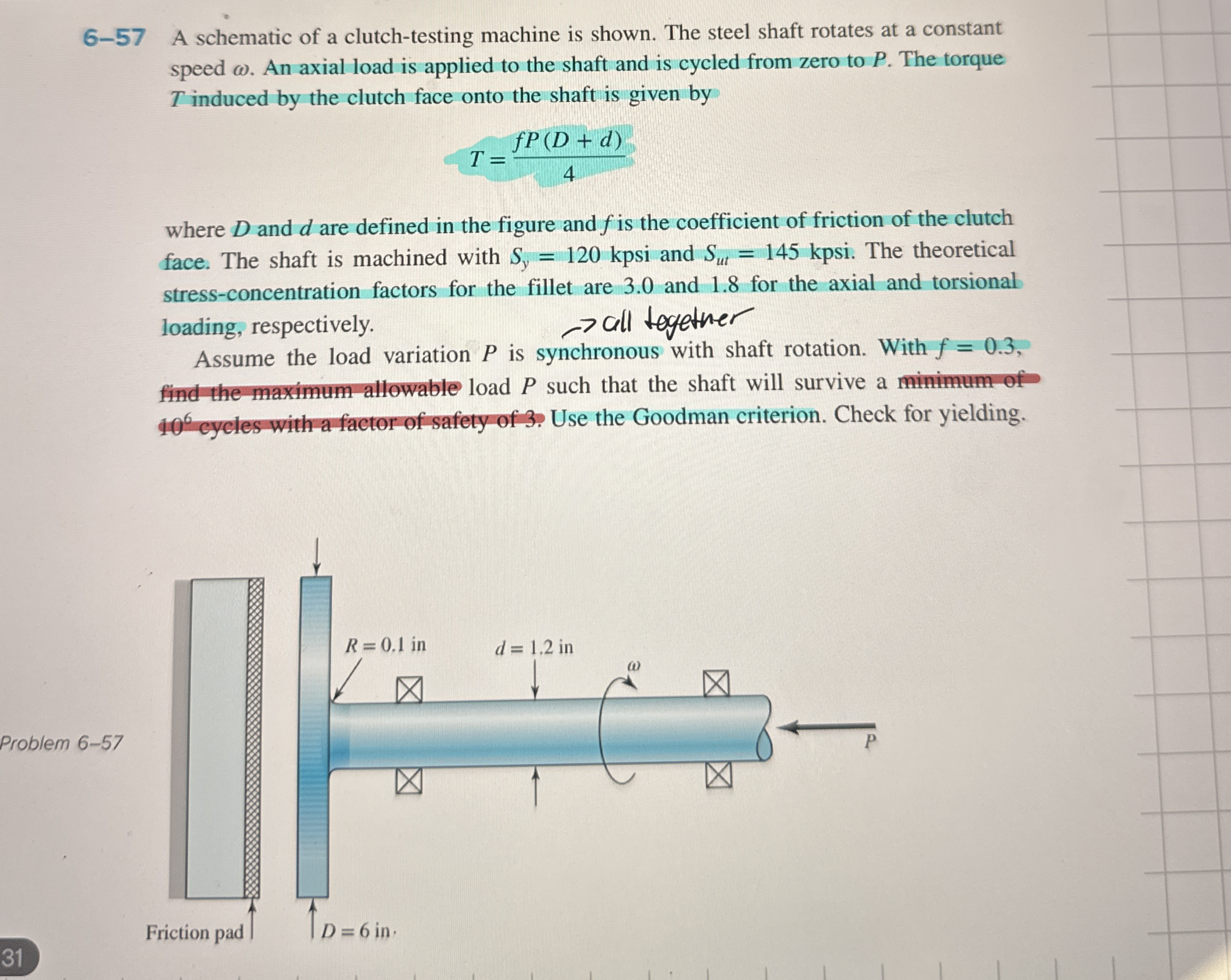 6 - 5 7 A schematic of a clutch - testing machine