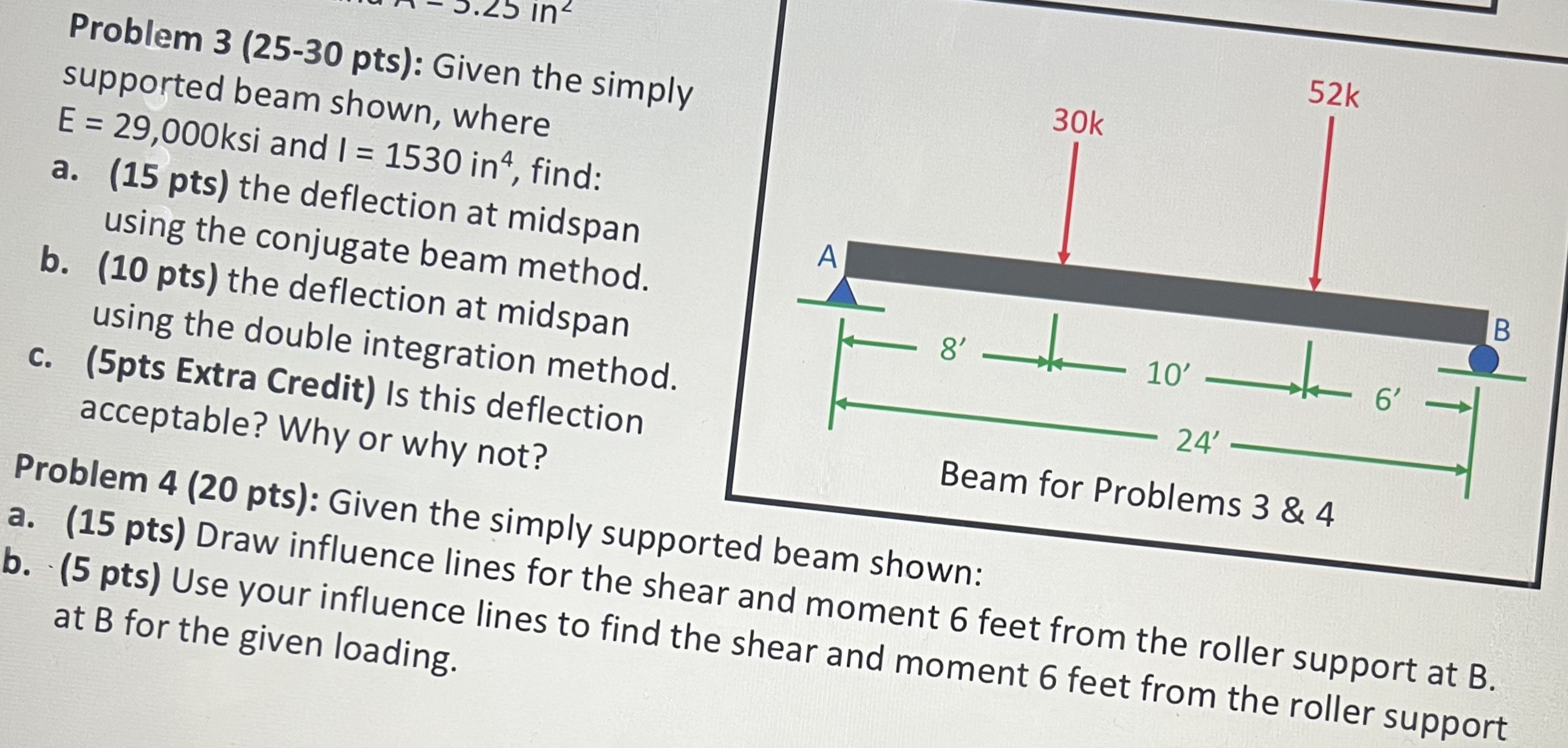 Problem 3 ( 2 5 - 3 0 pts ) : Given the simply